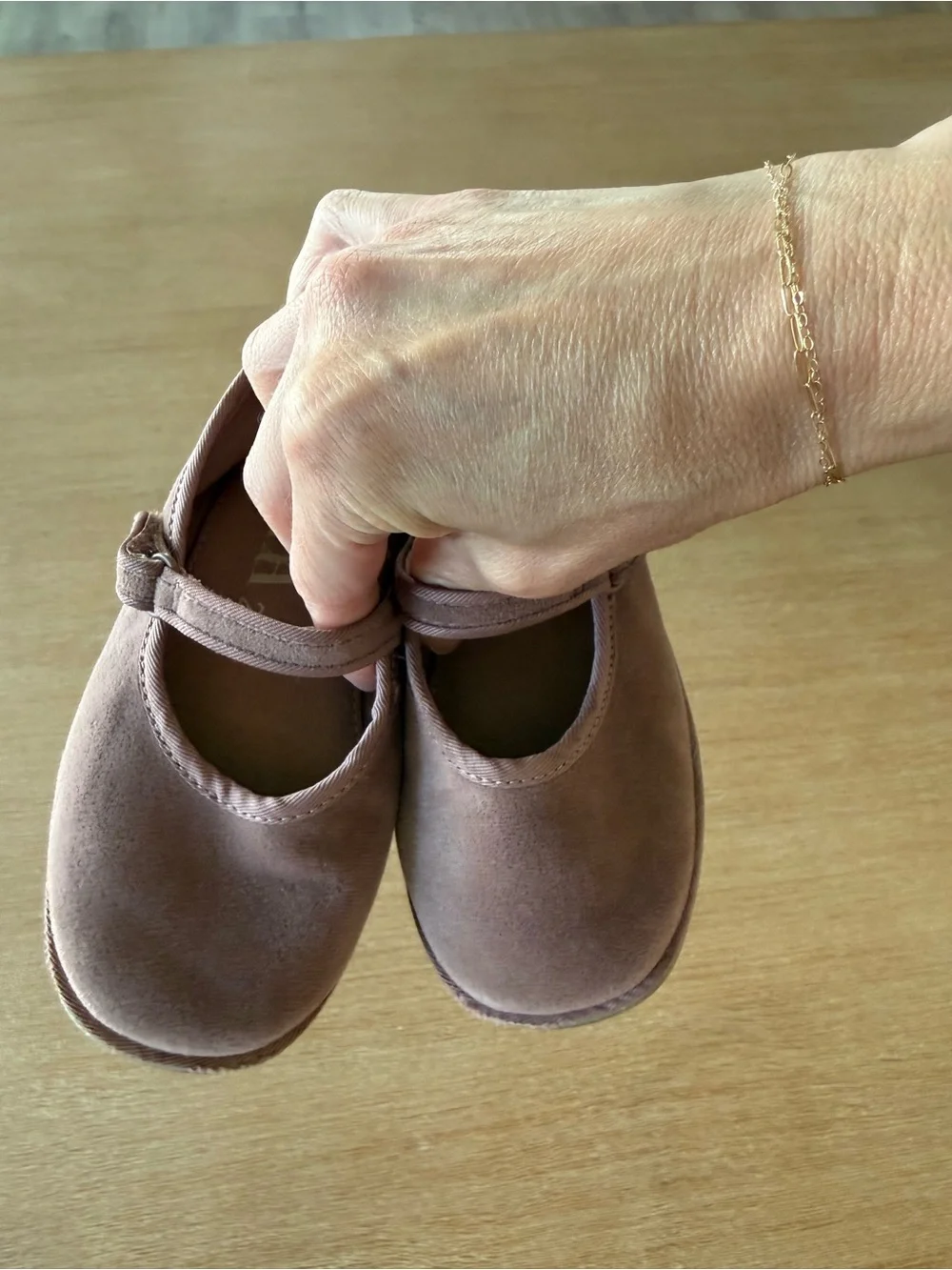 Zara Girls Mauve Mary Jane Shoes